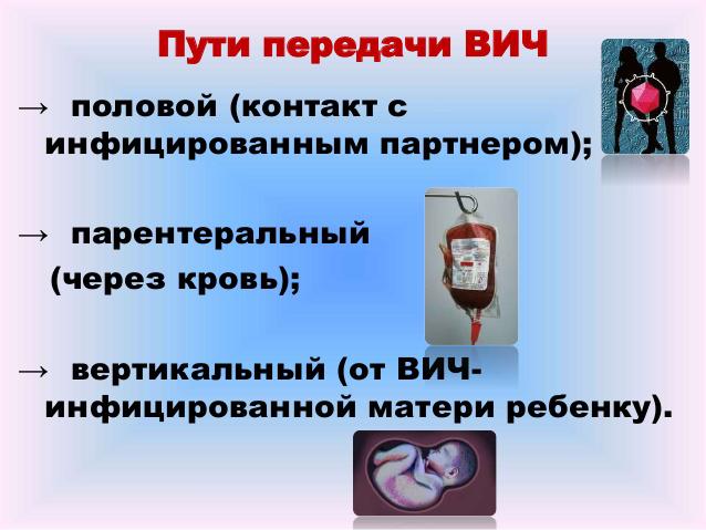риск заражения вич у мужчин